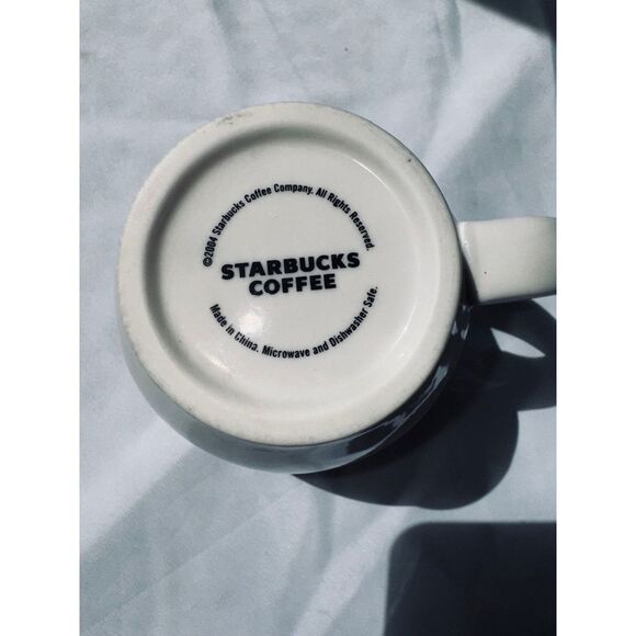 Vintage Starbucks barista white mug with red steaming cup of coffee - Picture 5 of 5